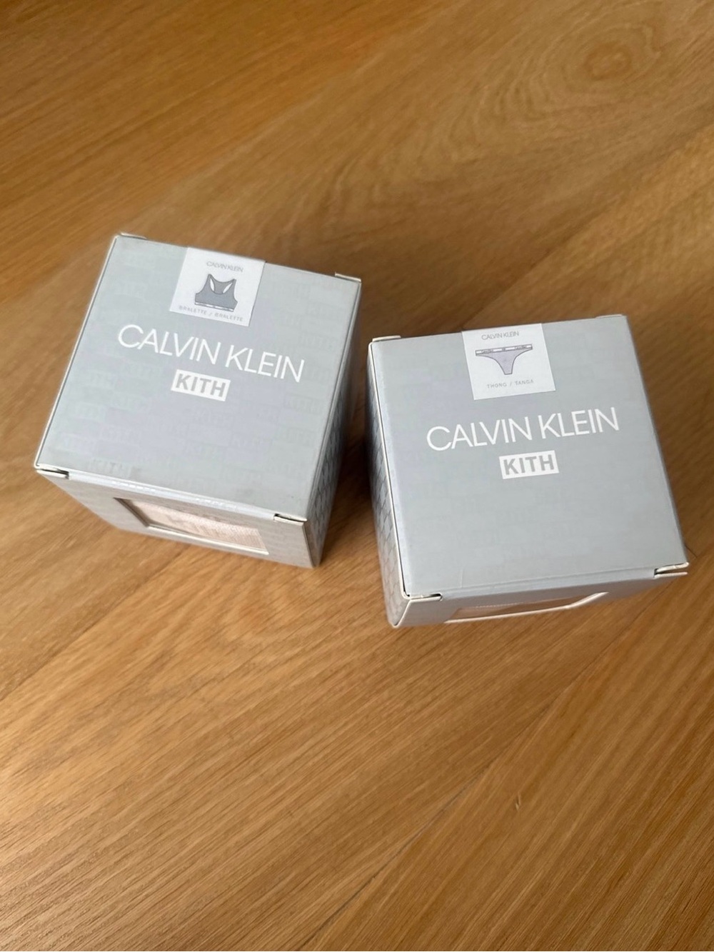 Kith X Calvin Klein set bralette and underwear BNWT small grey